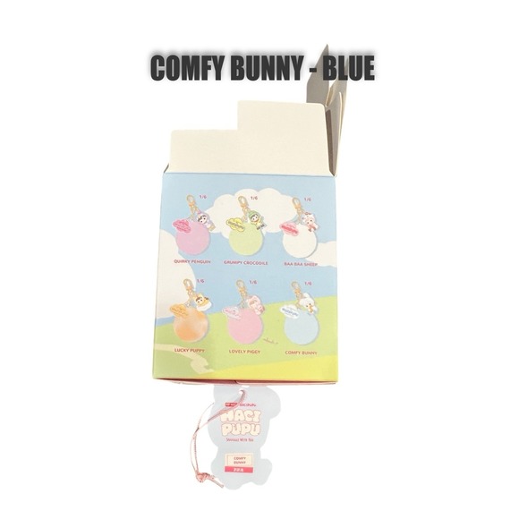 POP MART Hacipupu Snuggle with You Series Pendant - COMFY BUNNY - Blue - Unboxed - Picture 3 of 5